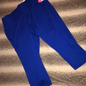 Athletic Blue Capri